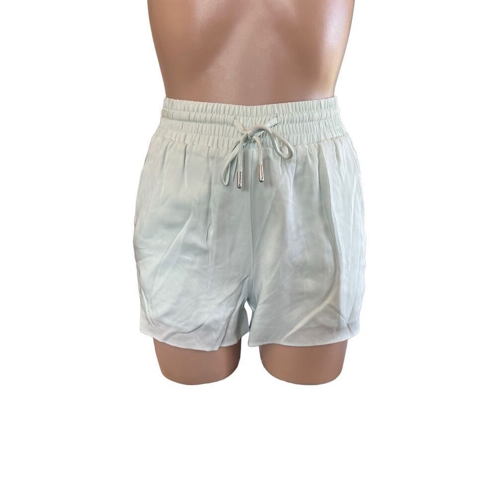 LITA by Ciara Sprout Green Silk Shorts Revolve xs